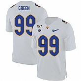 Pittsburgh Panthers 99 Hugh Green White 150th Anniversary Patch Nike College Football Jersey Dzhi